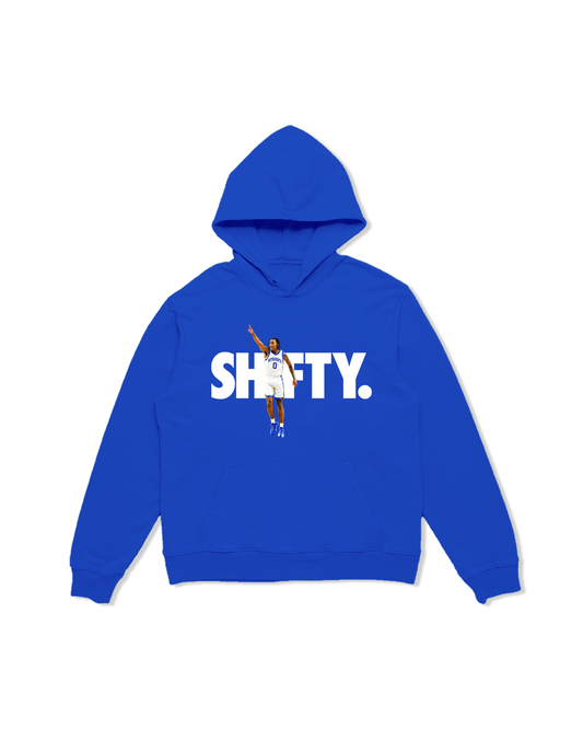 SHIFTY BLUE HOODIE (BLUE HOODIE/WHITE TEXT)